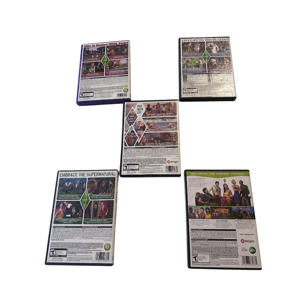 Sims Lot of 5 dvd rom games